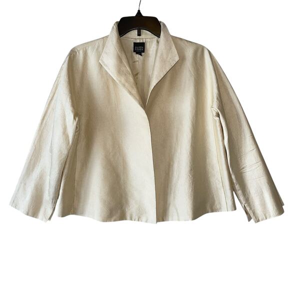 Eileen Fisher Blazer Silk Jacket Minimalist - Picture 1 of 9